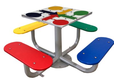 Outdoor parcheesi table