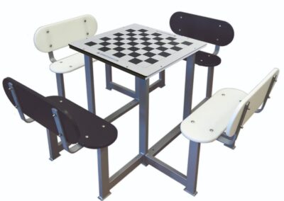 Table d'échecs d'extérieur anti-vandalisme pour les cours d'école