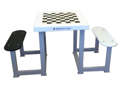Table d'échecs extérieure pour 2 personnes
