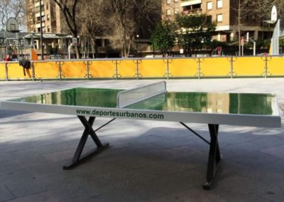 Heavy-duty  outdoor table tennis table in public park