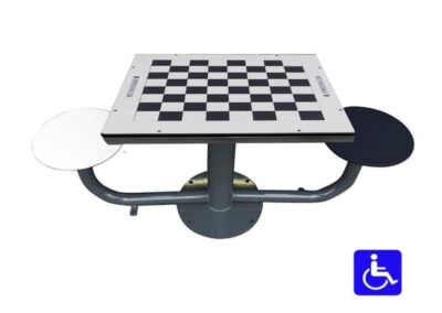 Table d'échecs pour le mobilier urbain accessible