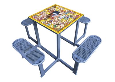 Goose game table for outdoors