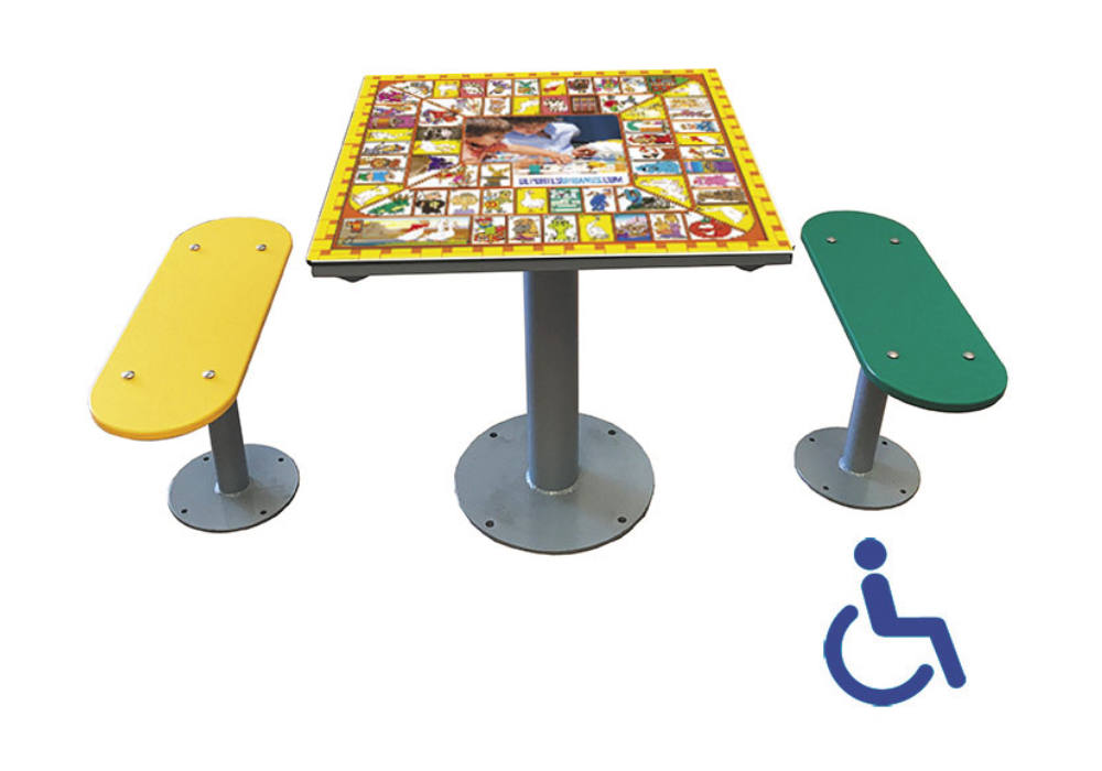 Table with goose game for outdoors