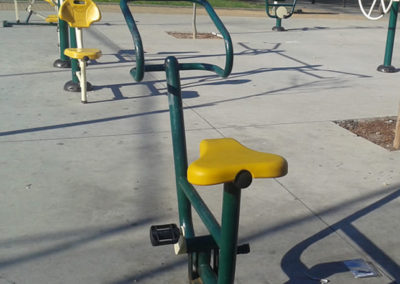 Outdoor gym.
