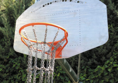 Outdoor Basketball Hoop, board detail