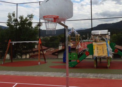 Vandal-proof outdoor mini-basketball hoop